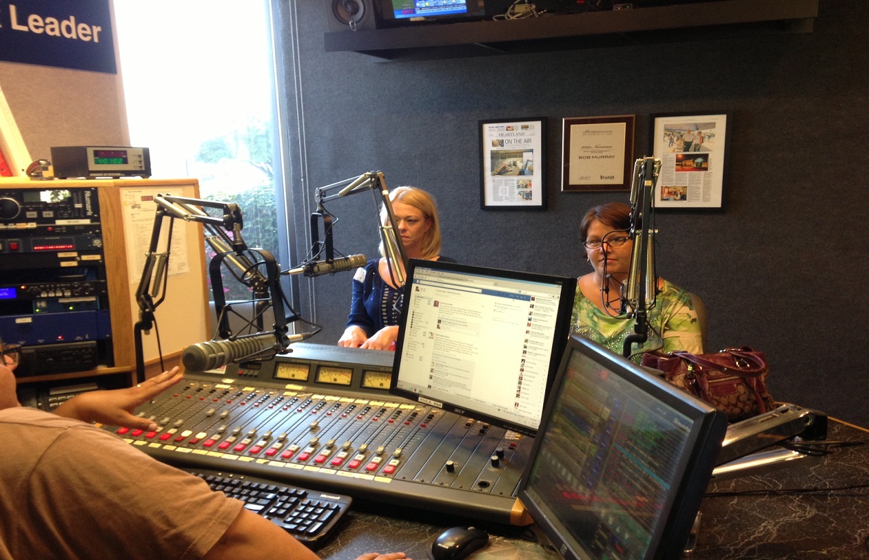 Tracy McCall, left, and Missy Whitley, right, join WTAX's Ray Lytle Show on Tuesday Aug. 20, 2013