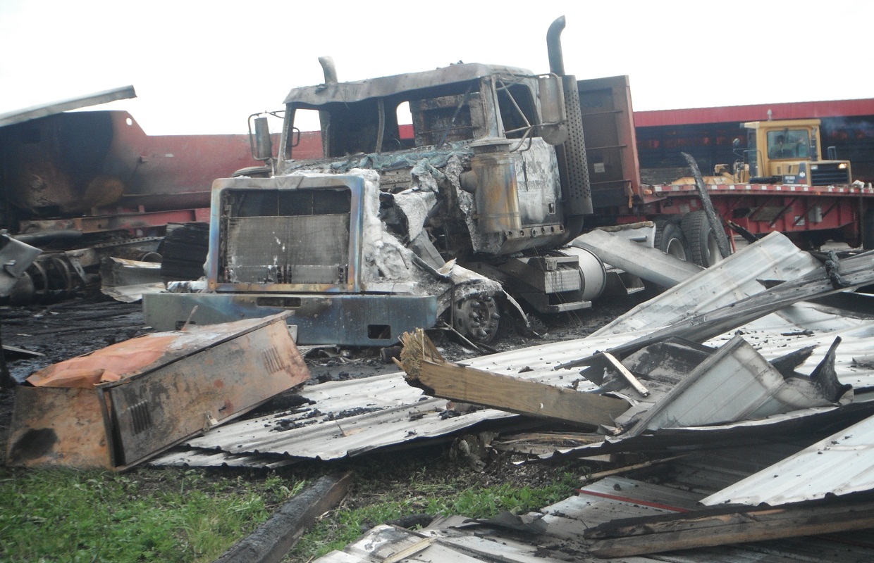 Williamsville Trucking Company Recovering From Fire WTAX 93.9FM/1240AM