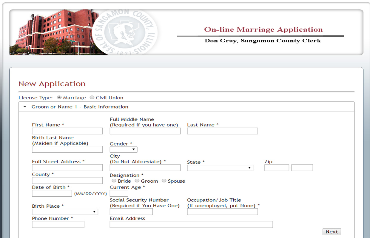 Sangamon County Clerk Starts Online Marriage License Applications - WTAX 93.9FM/1240AM sangamon-county-clerk-starts-online-marriage-license-applications-wtax-93-9fm-1240am