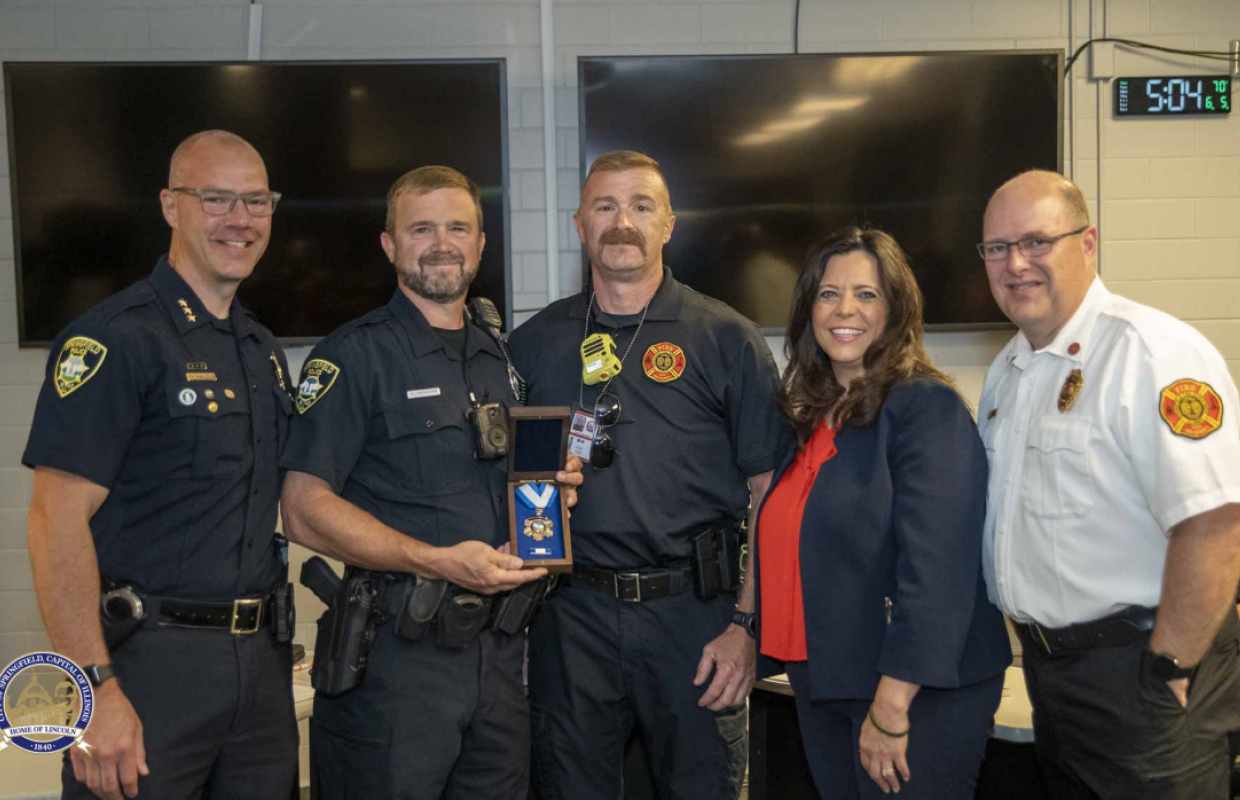 Springfield Police Officer Recognized for Saving a Life