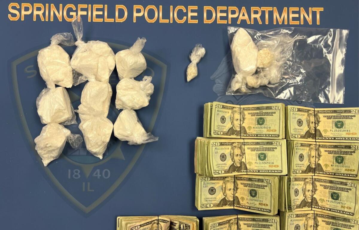 Cocaine and cash recovered during search warrant of home in 1100 block of N. Wheeler Ave. in Springfield