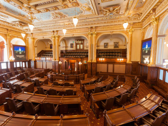 Old Illinois State Capitol House Chamber - Shutterstock