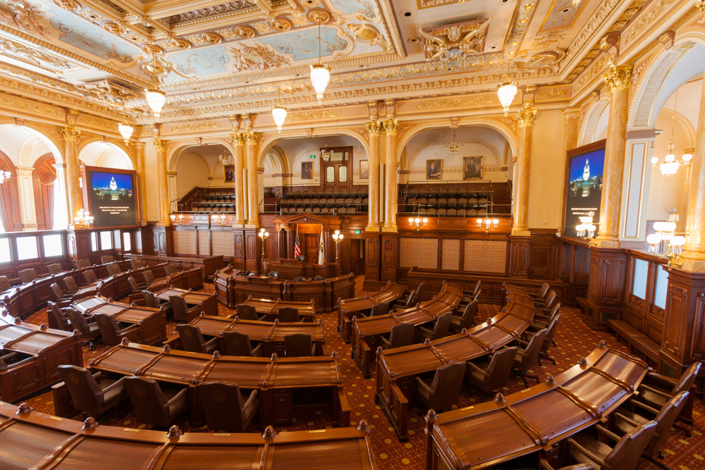 Old Illinois State Capitol House Chamber - Shutterstock