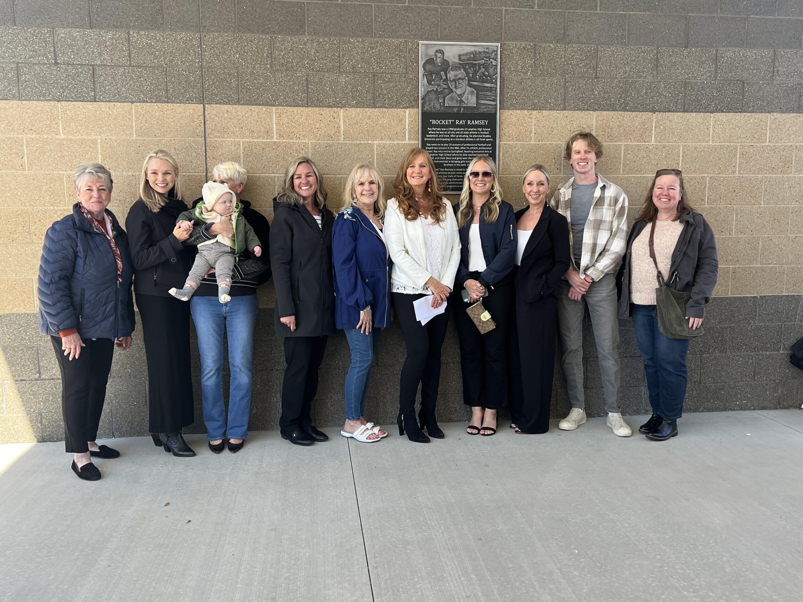 Ray Ramsey Track & Field at Memorial Stadium dedication and plaque unveiling